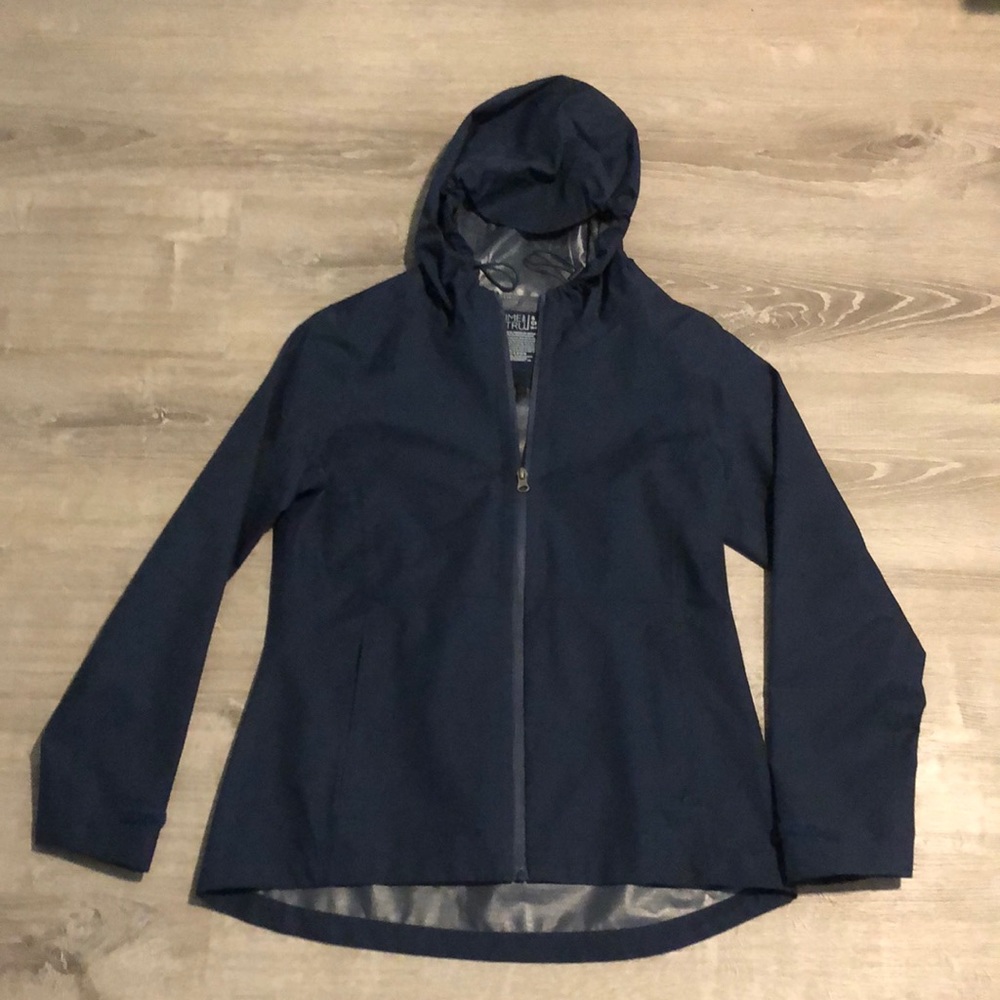 Blue women’s rain jacket size small brand new
